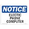 Signmission OSHA Notice, 3.5" Height, Electrical Phone Computer Sign, 5" X 3.5", Landscape OS-NS-D-35-L-11675 - alternate 1